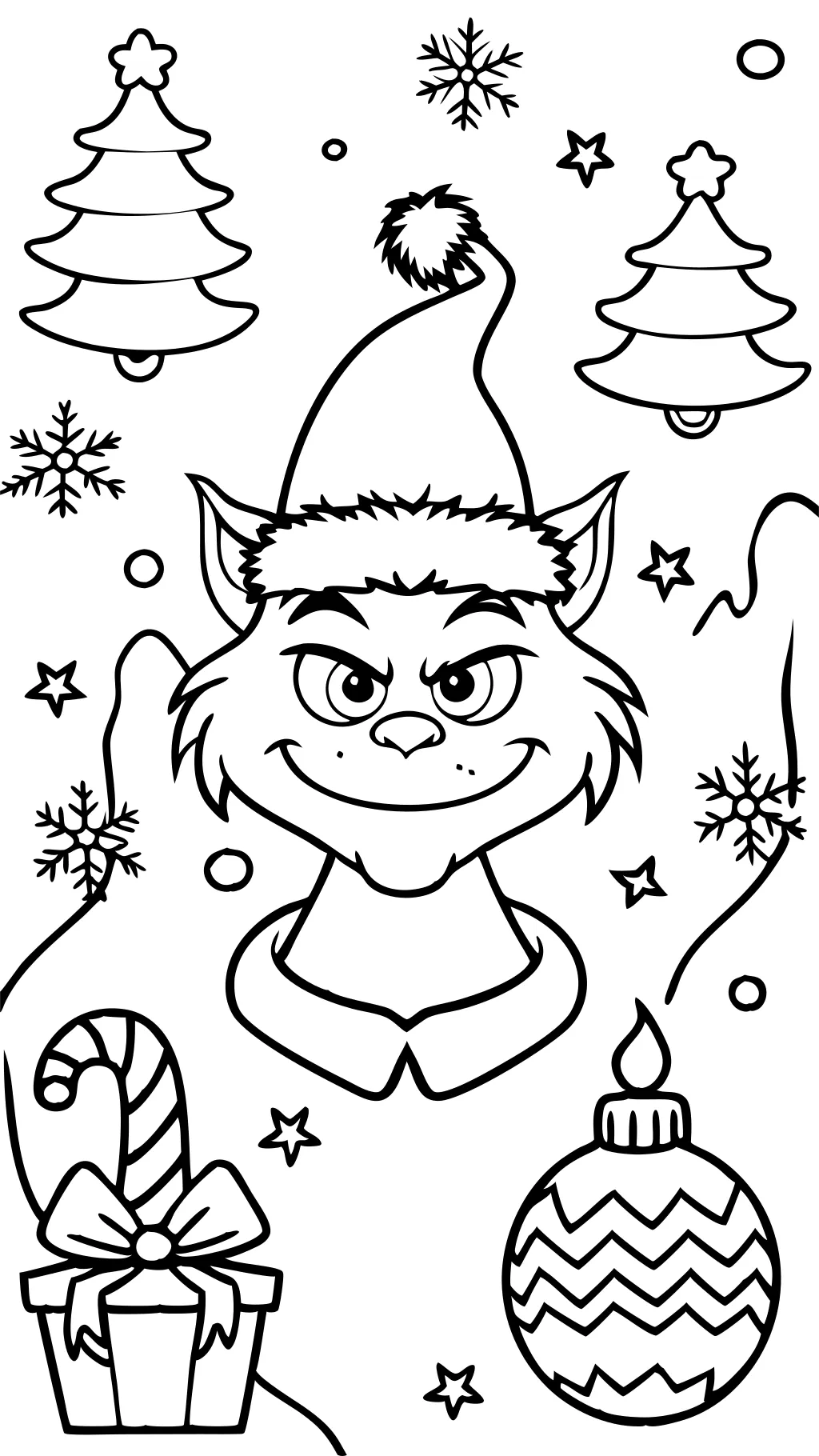 tamaño completo las páginas para colorear de Grinch